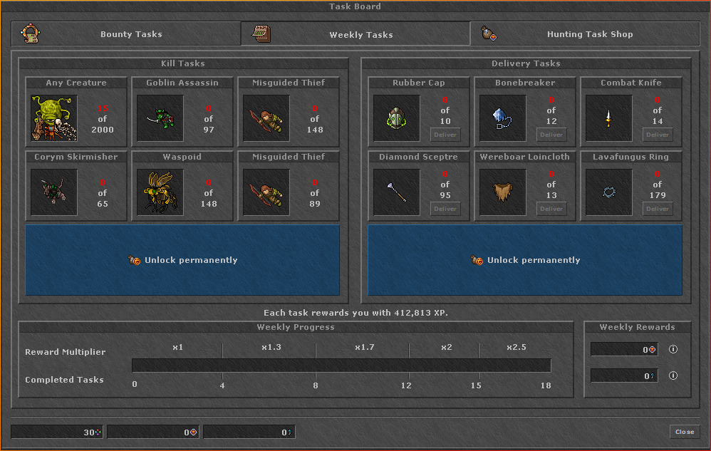 Weekly Hunting Tasks - Finish Faster with a Servicer